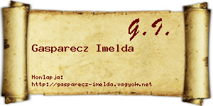 Gasparecz Imelda névjegykártya
